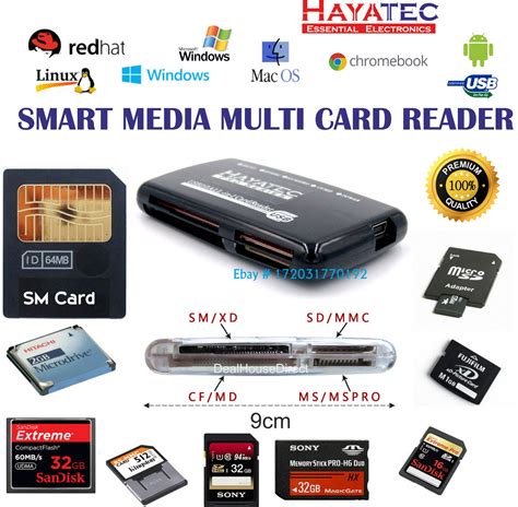 smartmedia tarjeta de memoria lector usb de alta velocidad adaptador sm
