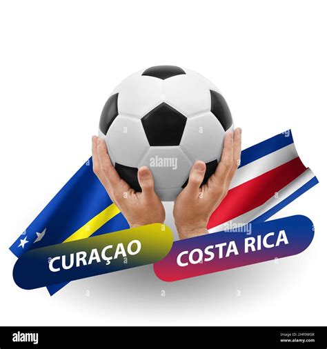 soccer football competition match national teams curacao  costa rica stock photo alamy