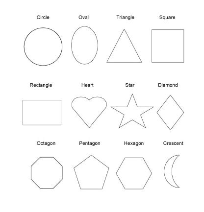 printable shape coloring pages  preschoolers  projects