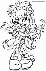 Bratz Coloring Pages Cartoon Printable Color Kids Sheets Print Book Character Characters Sheet Cartoonwatcher Drawings sketch template