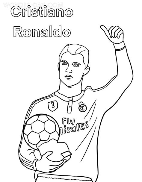 cristiano ronaldo coloring pages  day coloring pages