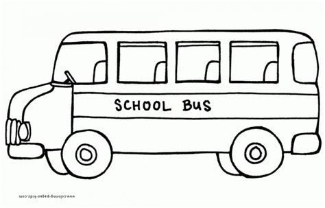 printable school bus coloring pages aob