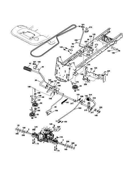 husqvarna   mower deck diagram