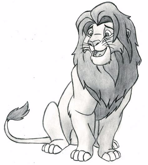 lion king pencil drawing  getdrawings