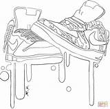 Nike Coloring Pages Printable Sneakers Albanysinsanity sketch template