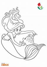 Princesse Sirene Colorear Aurore Princesas Arielle Nixe Princesa Polochon Mermaid Sirène Prinzessinnen Coloriages Sirenita Malvorlage Amiga Meerjungfrau 2042 Majestic Prinzessin sketch template