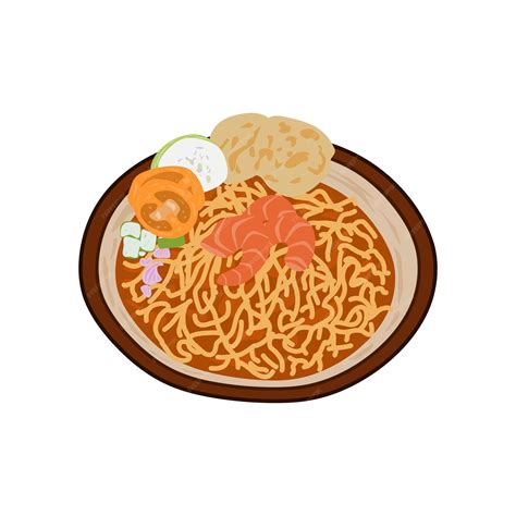 Premium Vector Vector Mie Aceh Food From Indonesia