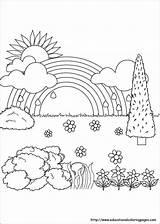 Coloring Nature Pages Kids Printable sketch template