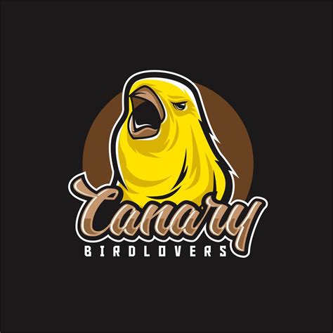 canary vector desain logo ilustrasi burung binatang