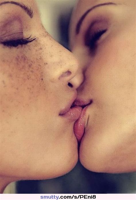 twogirls freckles kissing kiss closeup lesbian lesbians sensual