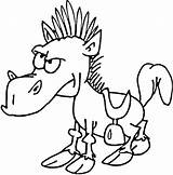 Horse Funny Coloring Pages Saddle Color Drawing Horses Print Tock Crocodile Tick Printable Online Cartoon Coloringpagesonly Choose Board sketch template