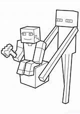 Minecraft Coloring Pages Print Character Avengers Game Slender Fun Main Man sketch template