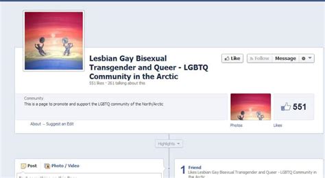 a new facebook page for lgbt rights in canada s north