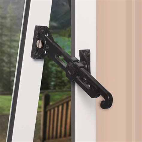 securistay aluminium window restrictor black security stays window hardware joinery