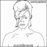 Bowie David Coloring Pages Book Gemerkt Von Getdrawings sketch template