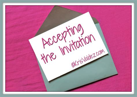 accepting  invitation living  authentic life