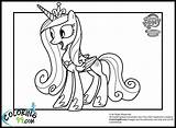 Princess Pony Coloring Cadence Little Pages Cadance Colouring Mlp Para Horse Colorir Drawing Sheets Coloring99 Clipart Celestia High Books Kids sketch template