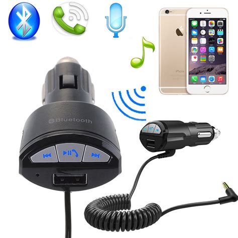 adp mm car handsfree bluetooth aux stereo audio receiver adapter usb charger bluetooth