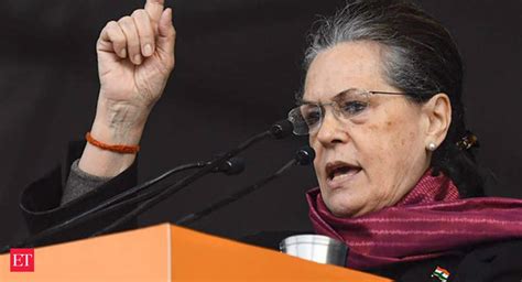 Sonia Gandhi Slams Govt Actions Against Anti Caa Nrc Demonstrators