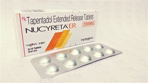 tapentadol extended release tablets mg nucyreta taj pharma taj