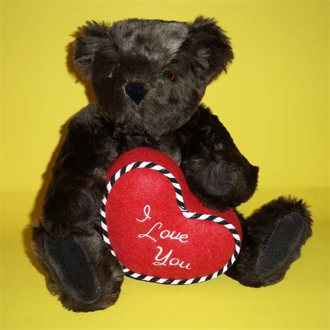 Authentic Vermont Teddy Bear® I Love You Dark Brown 15