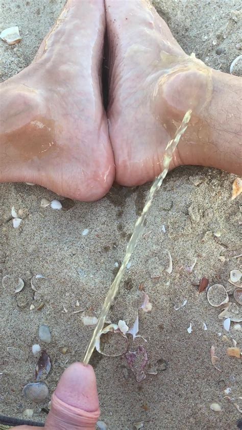 pissing on my feet at the beach gay pissing porn at thisvid tube
