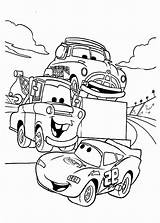 Mcqueen Coloring Pages Lightning Mater Cars Tow Tractor Lighting Printable Color Film Say Hallo Crew Deere John Coloring4free Tv Car sketch template