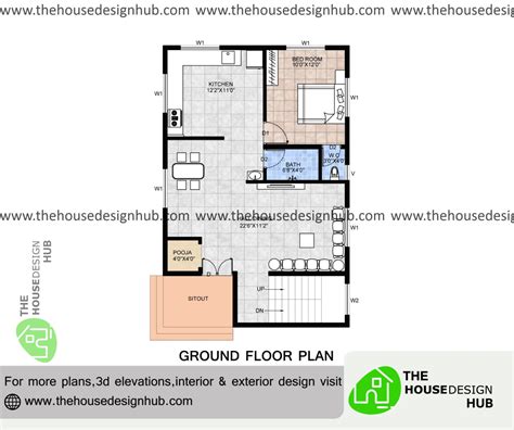 ft  bhk duplex house plan design   sq ft  house design hub
