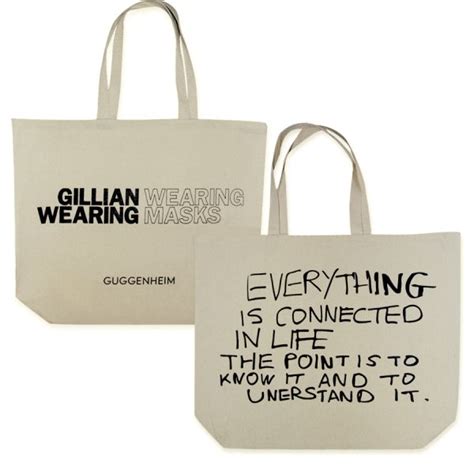 Gillian Wearing Wearing Masks Exhibition Tote Bag