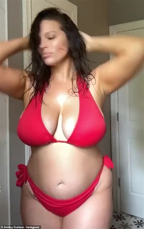Ashley Graham Takes Fans Up Close And Personal In Her Bikini And