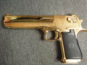 Desert Eagle Imi 50 Ae 6 24k High Gloss Gold P For Sale