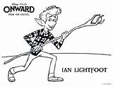 Coloring Onward Ian Printables Pages Sheets Activity Lightfoot sketch template