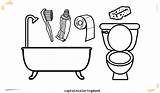 Coloring Pages Bathroom Toilet Tub Bath Getdrawings Color Printable Drawing Bathrooms Getcolorings Comments sketch template