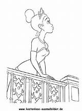 Prinzessin Balkon Ausmalbild Ausdrucken Ausmalen sketch template