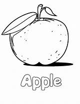 Apple Coloring Pages Printable Fruit Color Print Kids Bestcoloringpagesforkids Drawing Core Custard Letter Nature Worksheets Choose Board sketch template