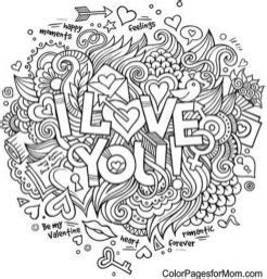 printable love coloring pages  adults everfreecoloringcom