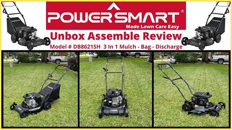 mower review powersmart    propelled cc  propelled lawn mower unbox