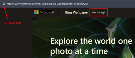 how to correctly download and install bing desktop wallpaper as of