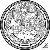 Disney Coloring Pages Mandala Glass Stained Amethyst Akili Line Adult Deviantart Colouring Printable Vanellope Books Cool Color Character Getdrawings Getcolorings sketch template
