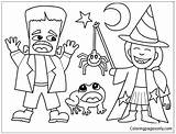 Halloween Pages Coloring Costumes Holidays Kids Color sketch template