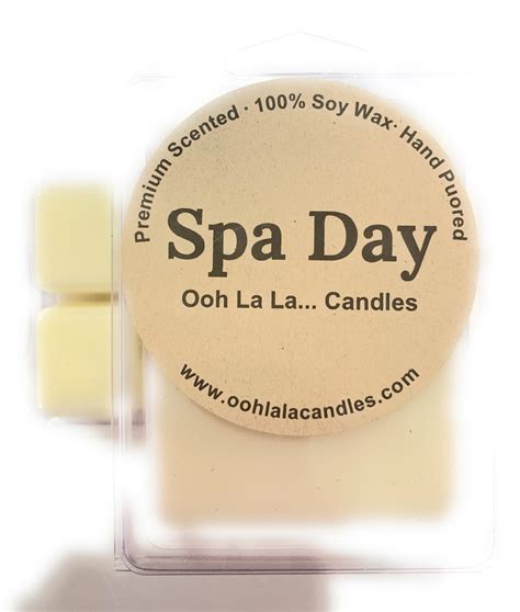 spa day wax cube  soy wax hand poured  premium etsy