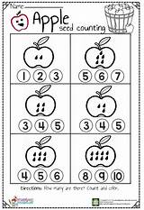 Apple Worksheet Counting Seed Count Seeds Worksheets Preschool Math Kindergarten Activities Apples Number Pdf Missing Kids Color Fall Preschoolplanet Look sketch template