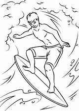 Coloring Surfer Pages Cool Surfing Waves Barbie Surfboard Outline Person Hawaiian Printable Drone Color Template Click Templates Riding Drawing Clipart sketch template