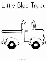 Coloring Truck Twistynoodle Pages Little Blue sketch template