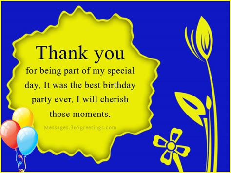 Birthday Thank You Messages Thank You For Birthday Wishes
