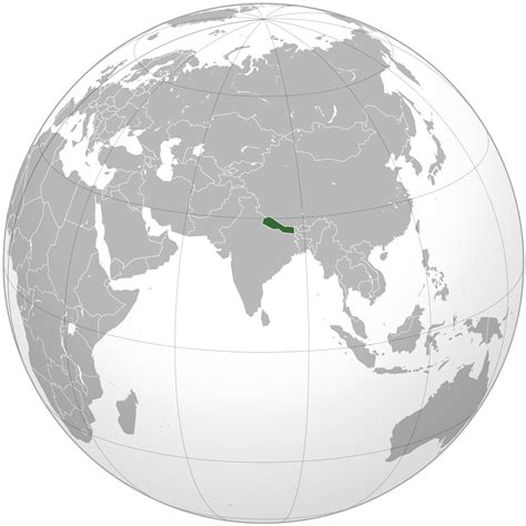 location   nepal   world map
