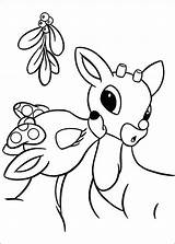 Coloring Rudolph Reindeer Pages Red Nosed Christmas Book Clarice Face Color Printable Info Drawing Sheets Print Printables Kiss Nose Colouring sketch template