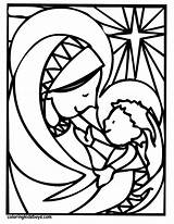Coloring Christmas Pages Mary Mother Jesus Virgin Printable Kids Nativity Colouring Sheets Clip Search Maria Scene Template Box Popular Drawing sketch template
