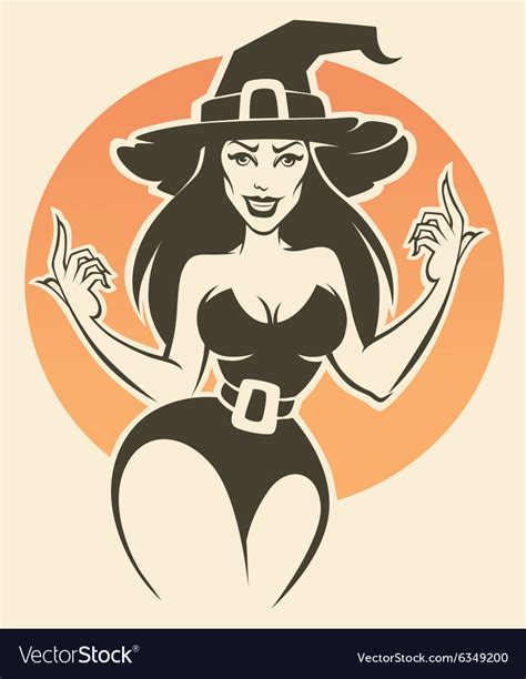 Sexy Witch Royalty Free Vector Image Vectorstock