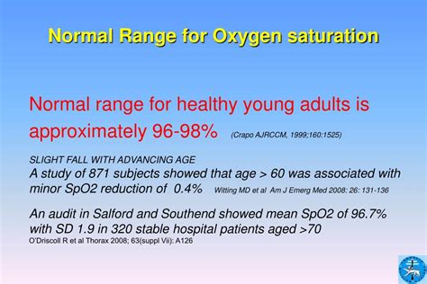 oxygen saturation normal range oxygen saturation medicine